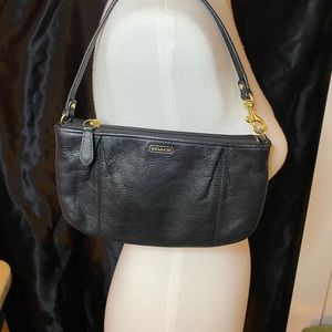 Black Coach bag and wristlet